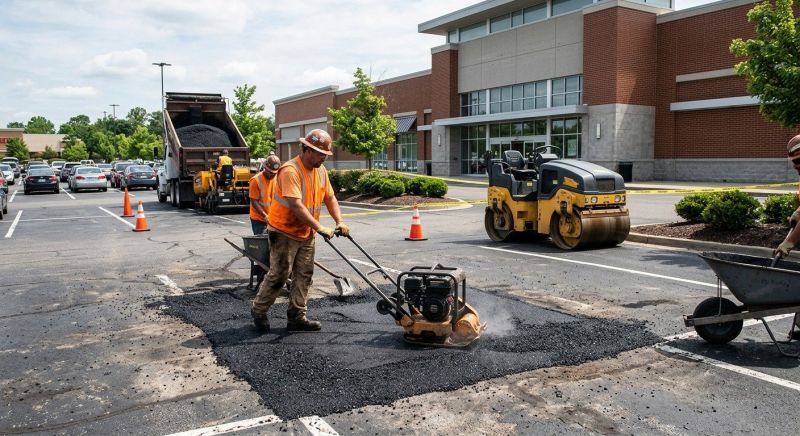 Asphalt Parking Lot Repair in Palm Springs, CA