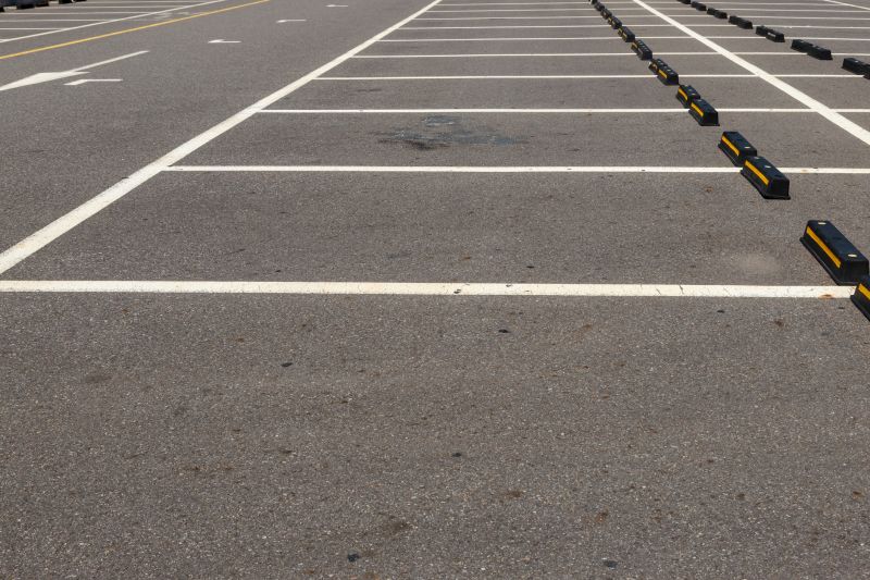 Striping in Commercial Parking Area