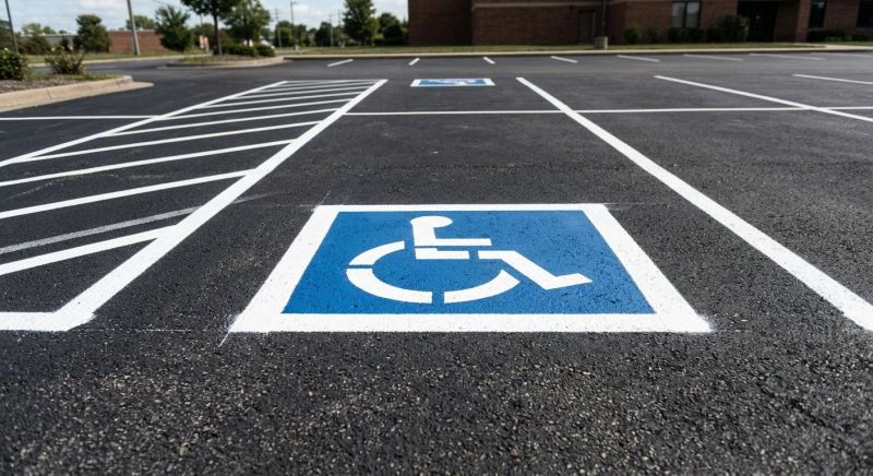 Disability Parking Marking in Orange County, CA