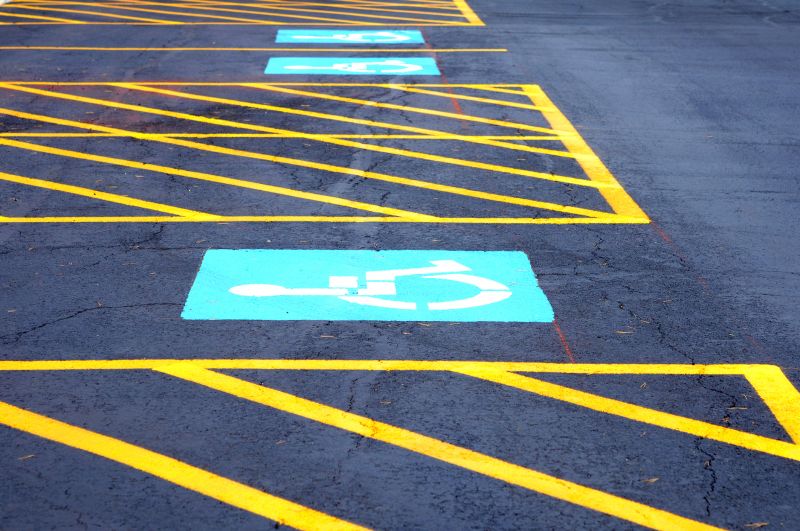 Disability Parking Marking in Palm Springs, CA