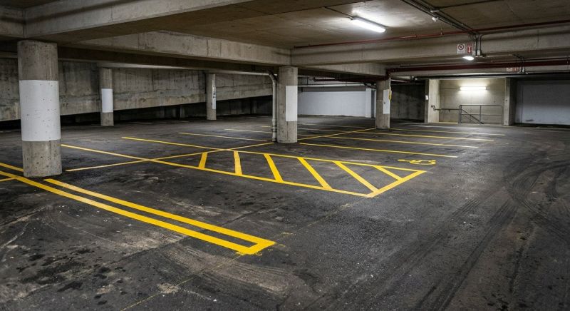 Parking Garage Striping in Los Angeles, CA