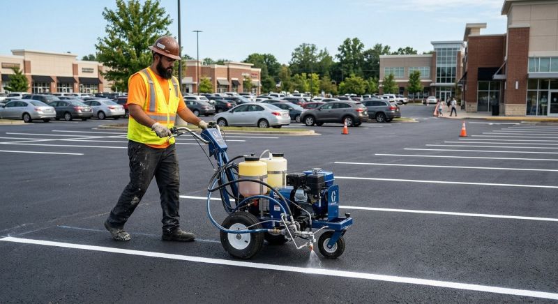 Commercial Asphalt Painting in Palm Springs, CA